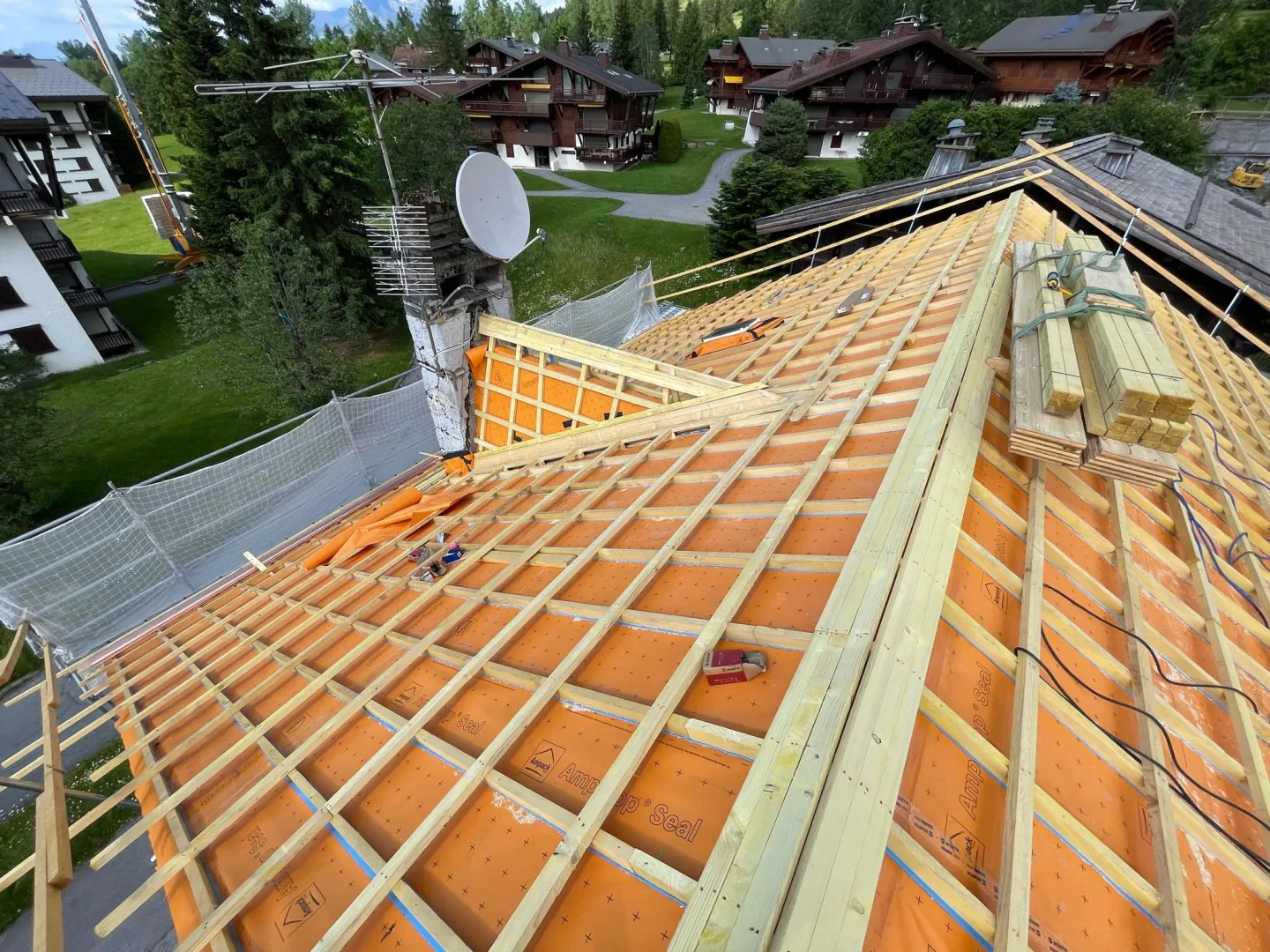 Rénovation de couverture - Megève