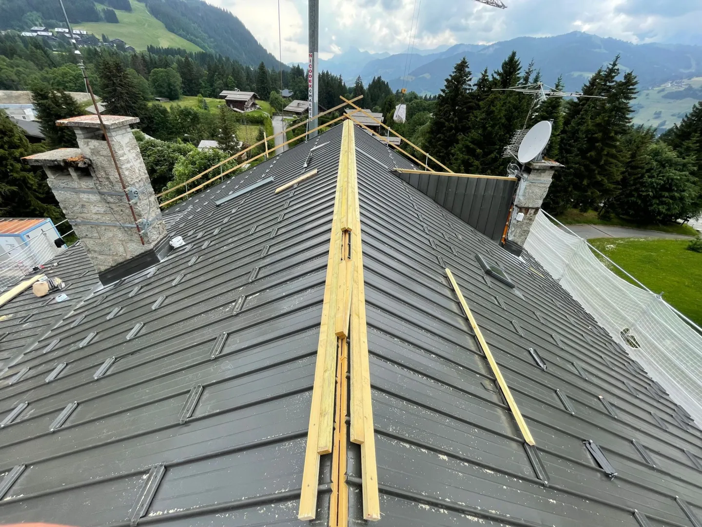 Rénovation - Couverture bac acier - Megève