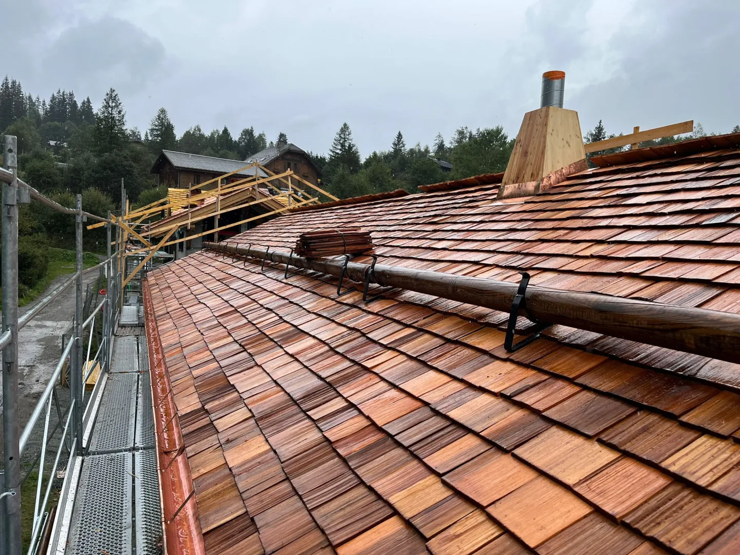 Couverture tavaillons - Le Lavancher - Chamonix