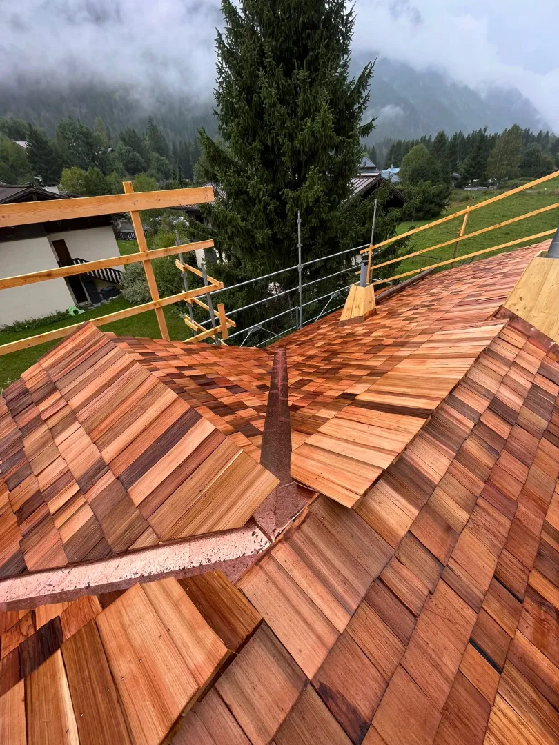 Couverture tavaillons - Le Lavancher - Chamonix