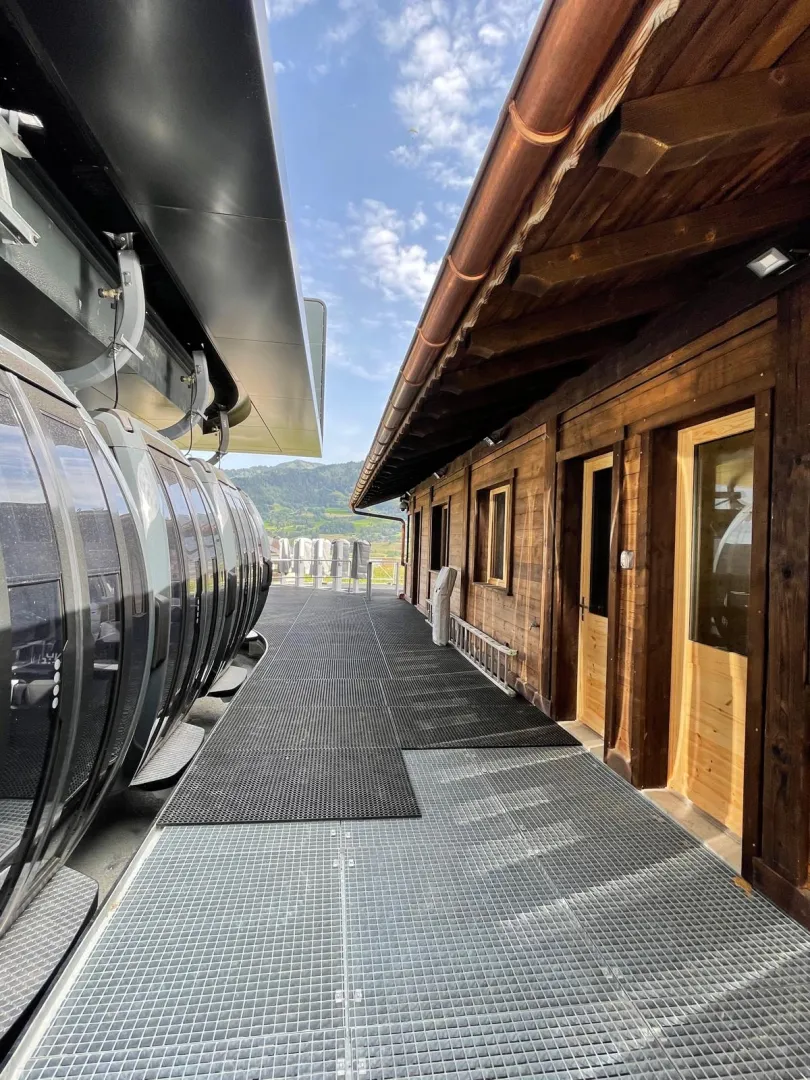 Gare de départ de la télécabine de Vercland - Samoëns